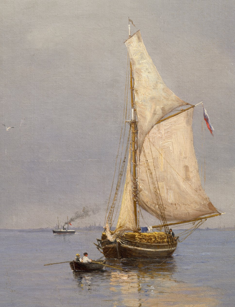 Sommerdag fra havnen af Oscar Kleineh (1846-1919), Finland af Oscar Kleineh