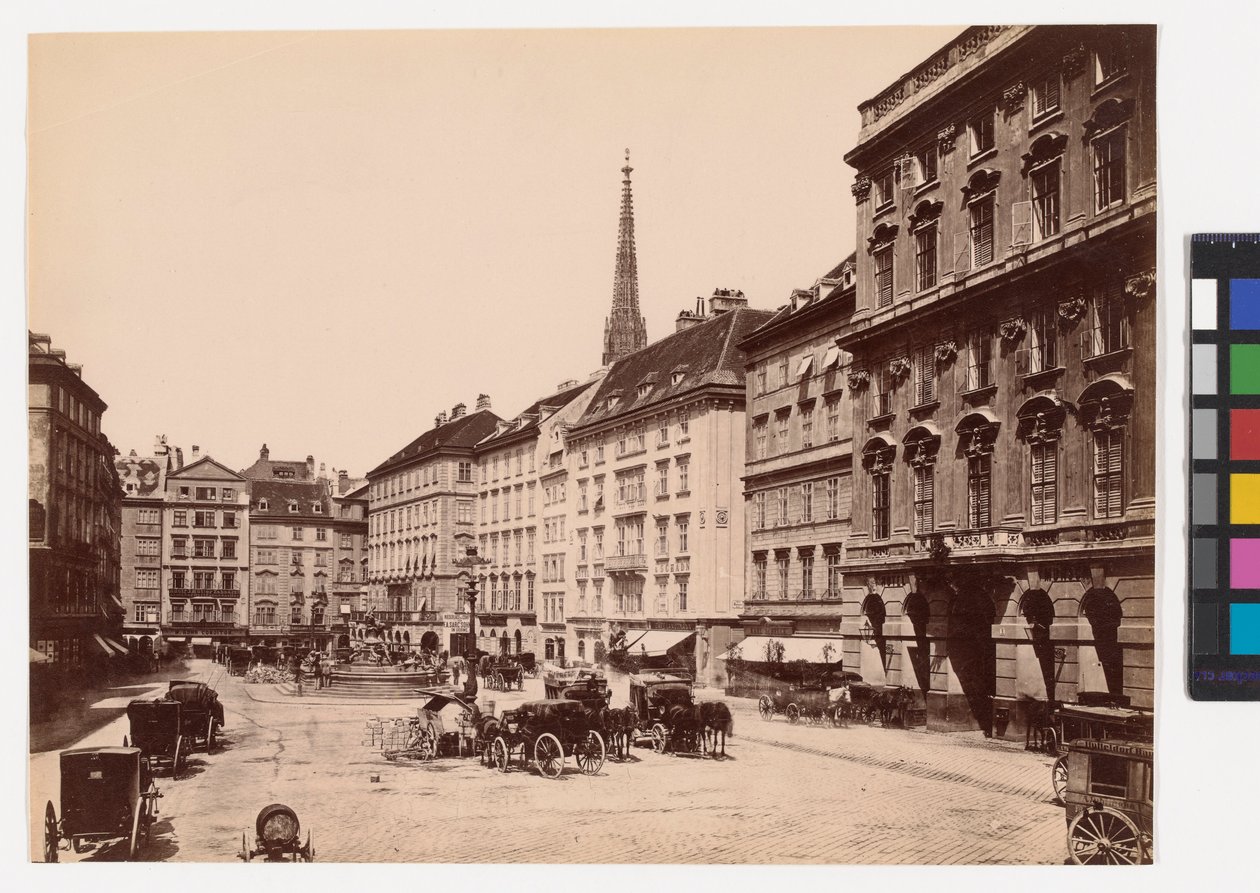 1. Neuer Markt - Udsigt mod Stefansdom af Oscar Kramer
