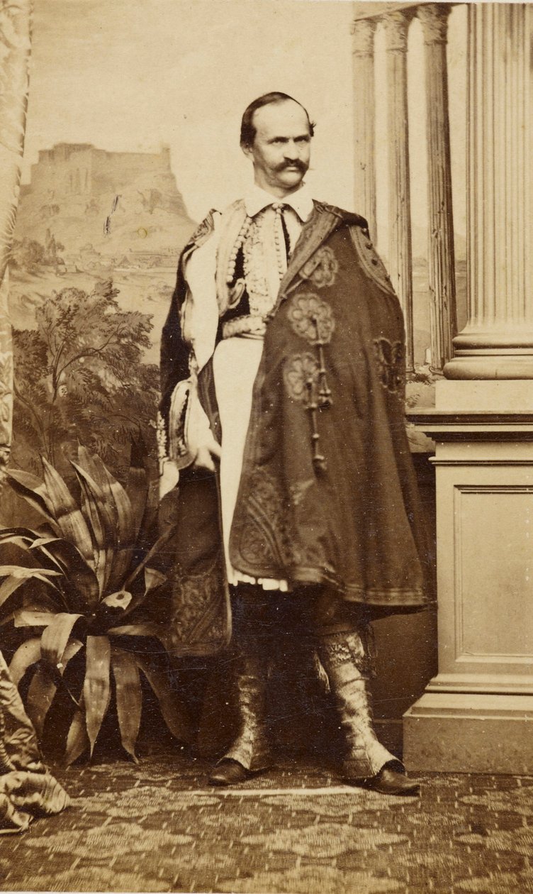 Portræt af Otto I, konge af Grækenland, ca 1863. af Oscar Kramer