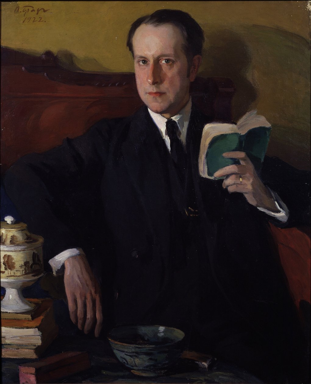Portræt af Mstislav Dobuzhinsky, 1922 af Osip Emmanuilovich Braz