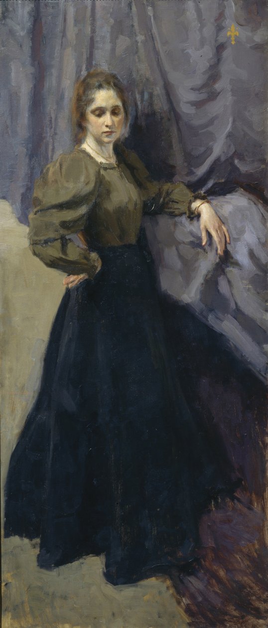 Portræt af maleren Elizaveta Martynova 1868-1905, 1896 af Osip Emmanuilovich Braz