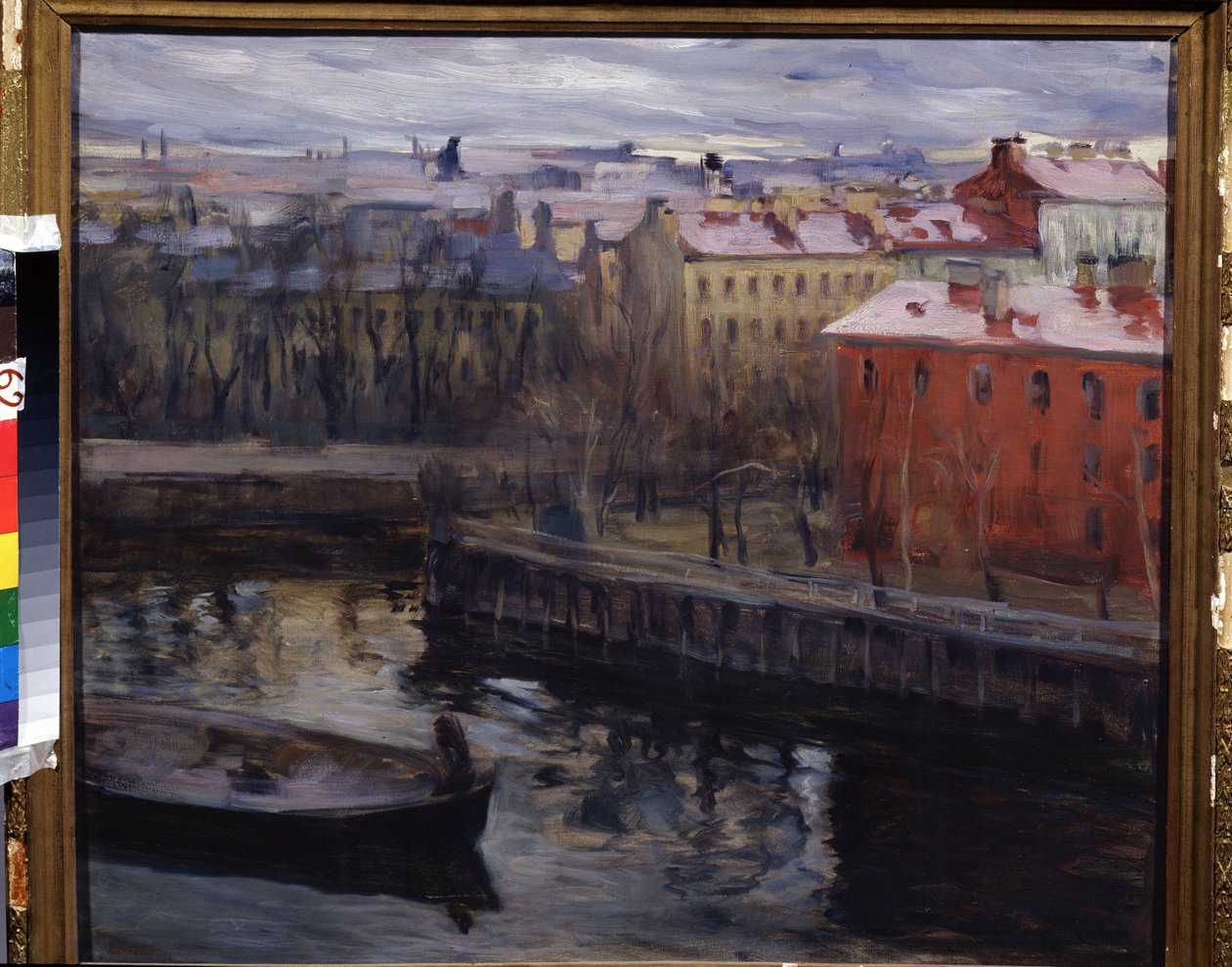""Udsigt over Leningrad"" Nuværende Sankt Petersborg. Maleri af Osip Emmanuilovich Braz (1872-1936) Regional Art Museum, Kaluga af Osip Emmanuilovich Braz