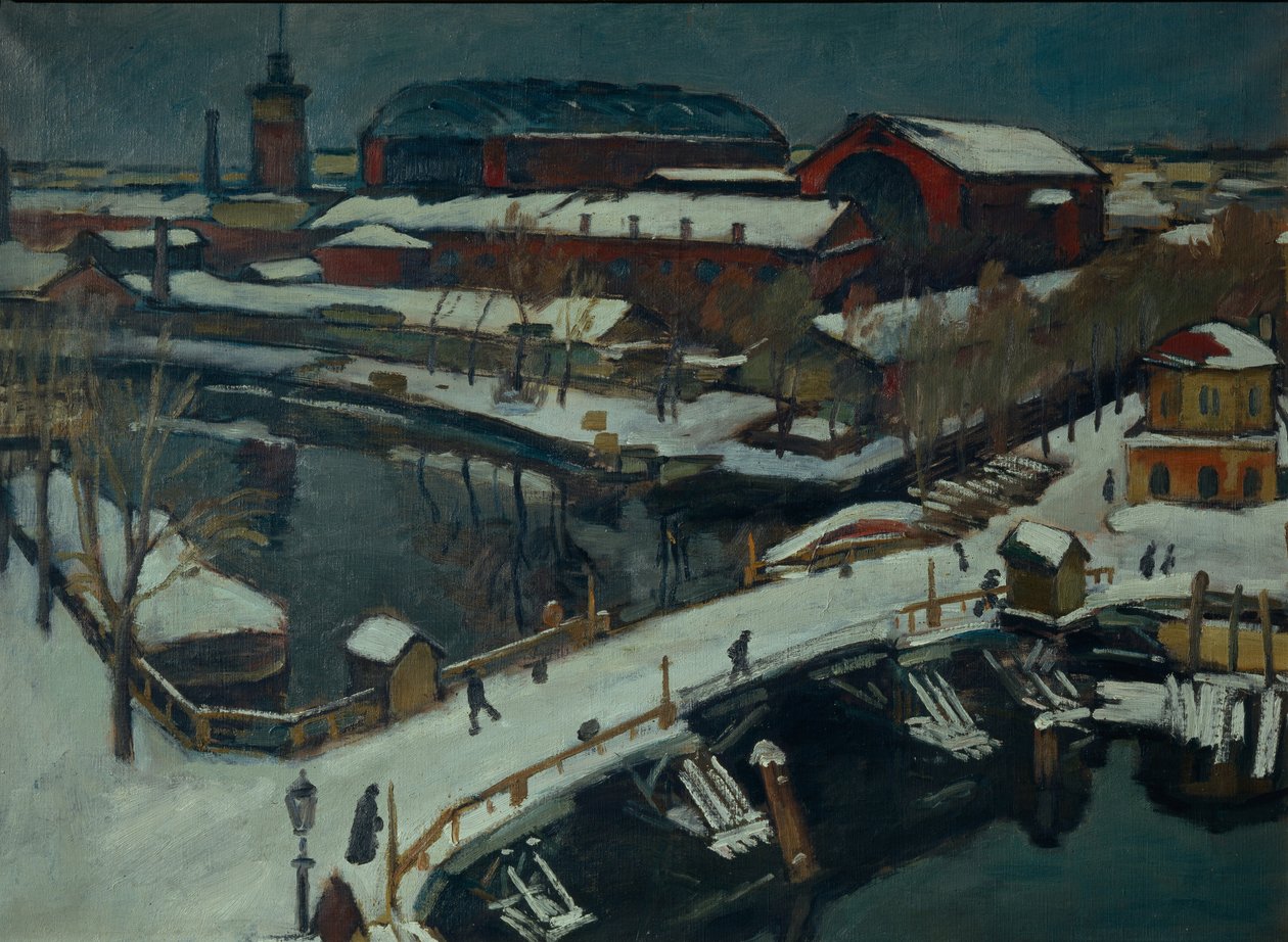 Vinterlandskab. Petrograd, 1920 af Osip Emmanuilovich Braz