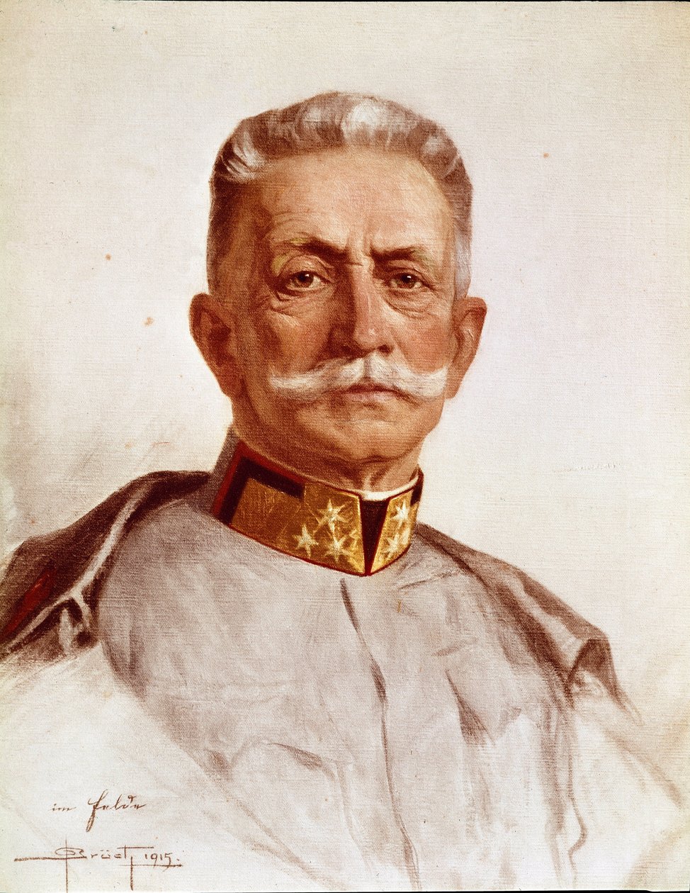 Portræt af Franz Conrad von Hotzendorf, stabschef for den østrig-ungarske hær af Oskar Bruch