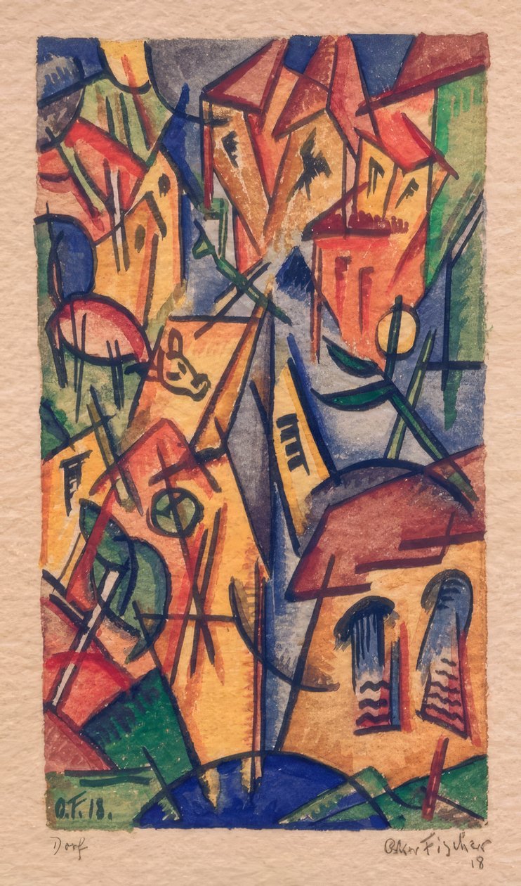 landsby af Oskar Fischer