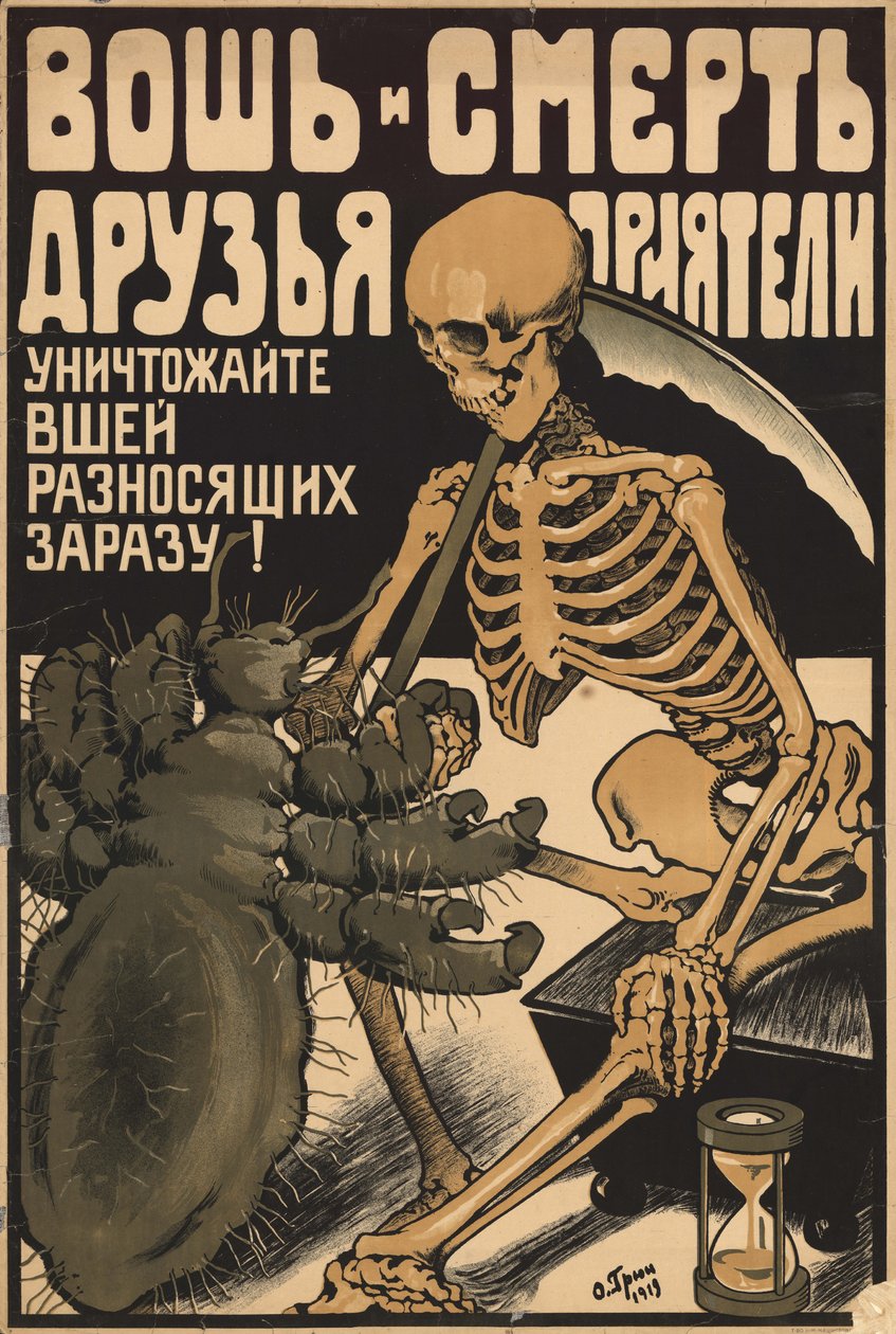 Lus og død er venner og kammerater, 1919. af Oskar Petrovich Gruen