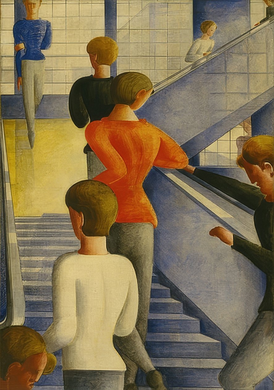 Bauhaus trapper. 1932 af Oskar Schlemmer