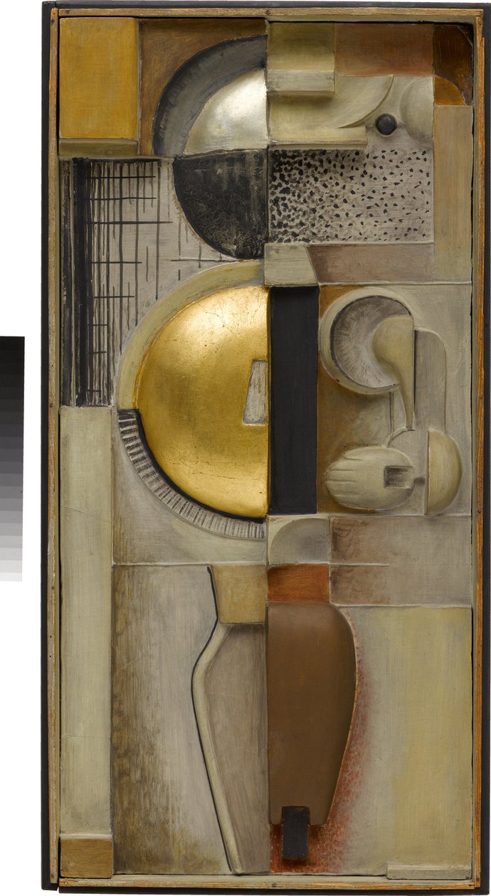 Relief JG in Bronze af Oskar Schlemmer