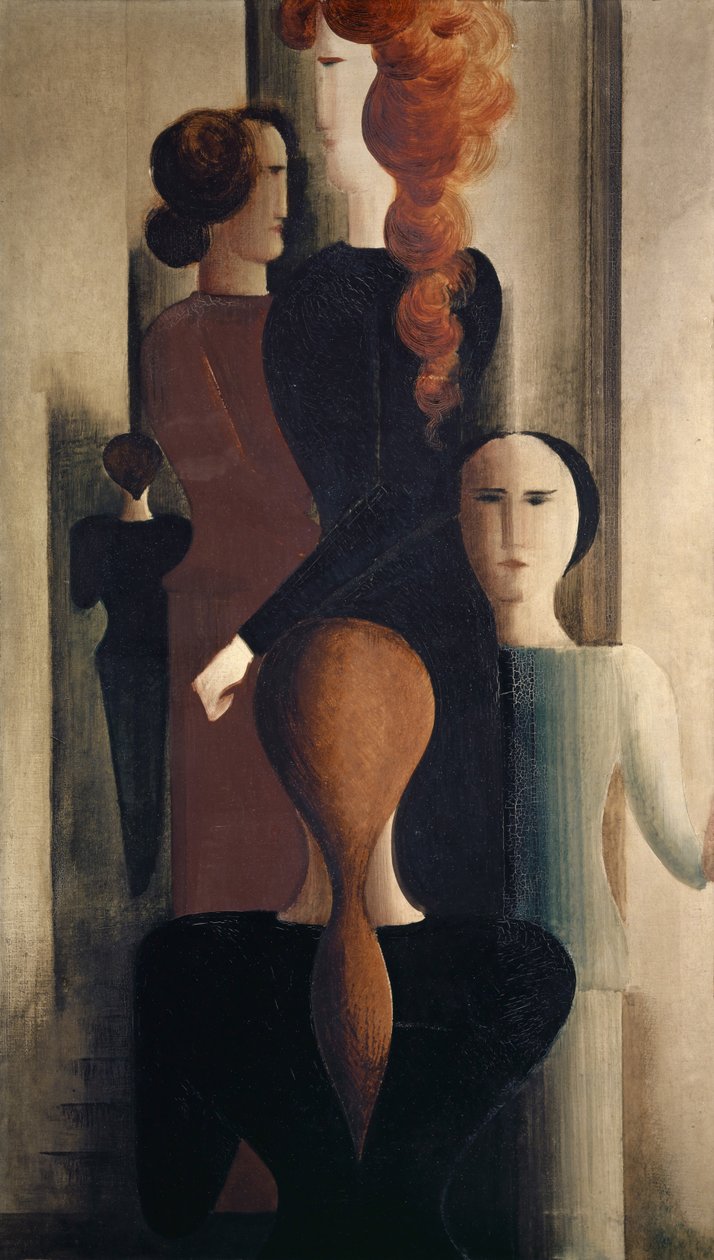Kvinder på trappe af Oskar Schlemmer