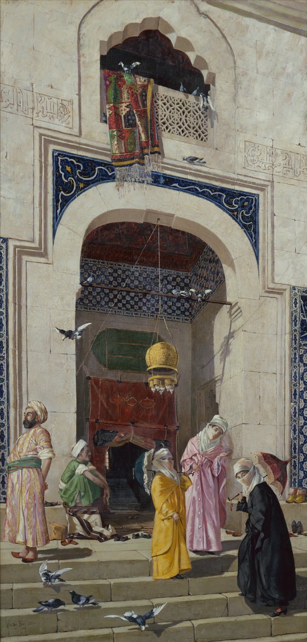 Døren til den store moske i Bursa af Osman Hamdi Bey