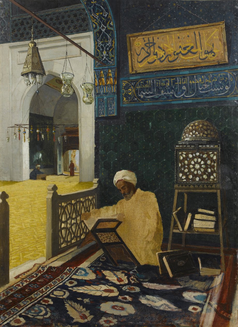 reciterer Koranen af Osman Hamdi Bey