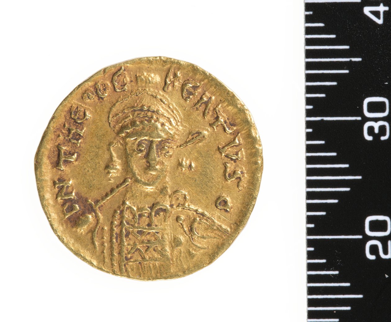 Mønt (forside) c.534-548 (guld) af Ostrogothic Ostrogothic