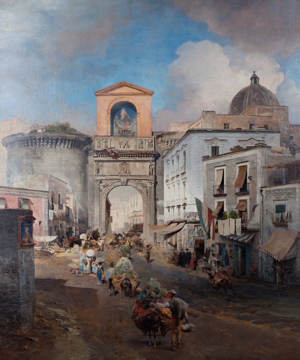 Turen til markedet af Oswald Achenbach