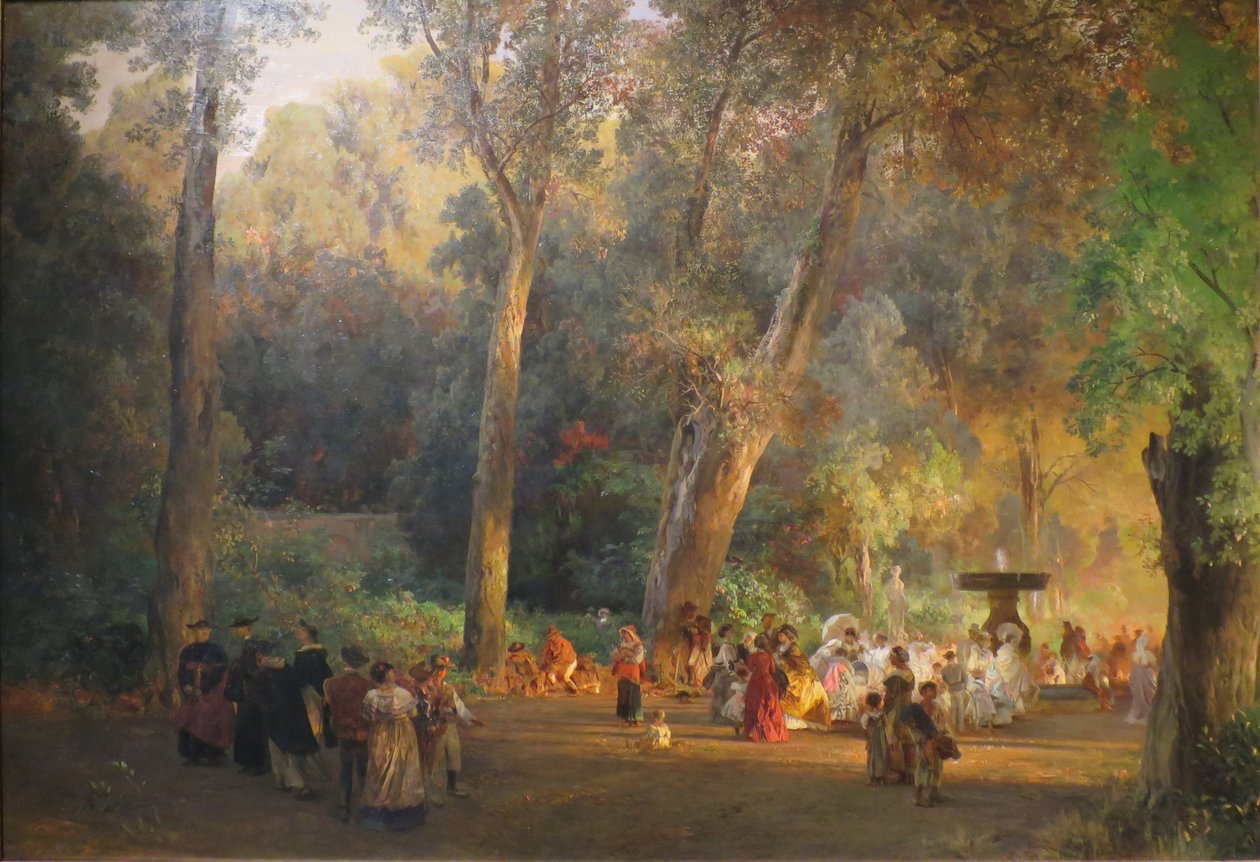 I parken ved Villa Torlonia af Oswald Achenbach