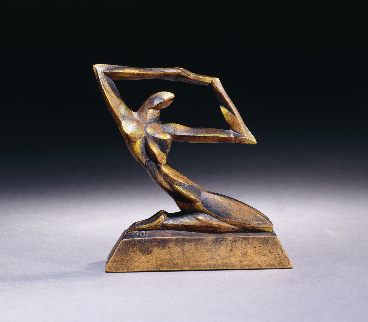 knælende; Knælende, ca. 1920 af Oswald Herzog