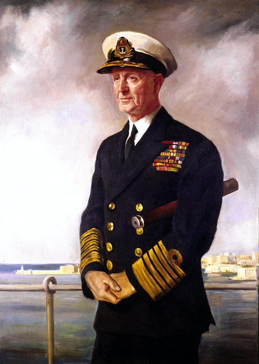 Admiral Cunningham, kopi af portræt af O