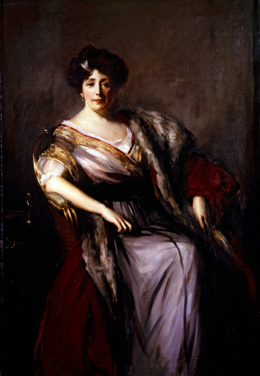 Fru Holden (maleri) af Oswald Hornby Joseph Birley