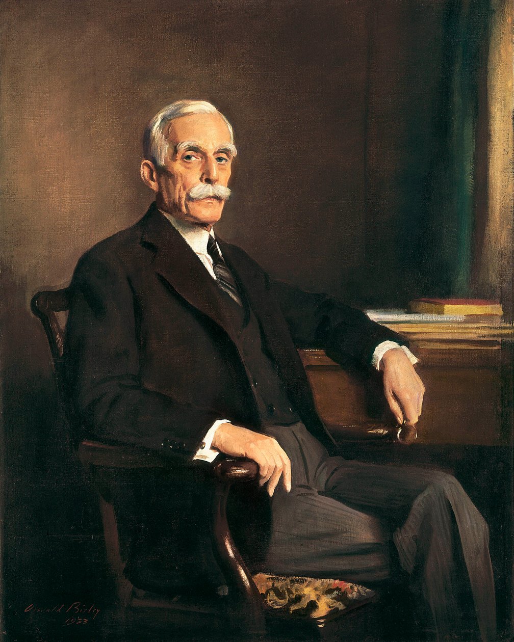 ""Portræt af W. Andrew"" W. Andrew er fondateur de la National Gallery of Art de Washington. Peinture af sir Oswald Hornby Joseph Birley (1880-1952). 1933. Washington. National Gallery of Art, Washington. af Oswald Hornby Joseph Birley