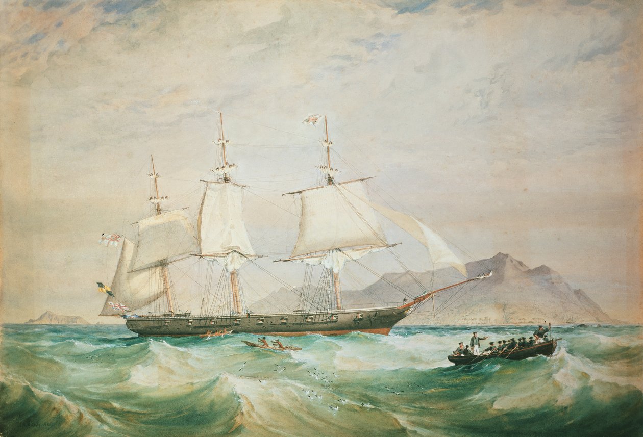 H.M.S. Hornet, 1861 af Oswald Walters Brierly