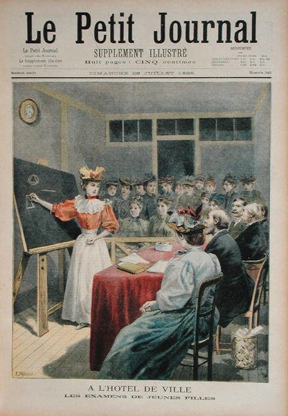 Undersøgelsen af unge piger i rådhuset, Paris, fra Le Petit Journal, 28. juli 1895 af Oswaldo Tofani
