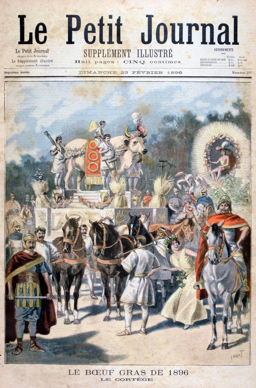 Fede okse festligheder i Paris, 1896 af Oswaldo Tofani