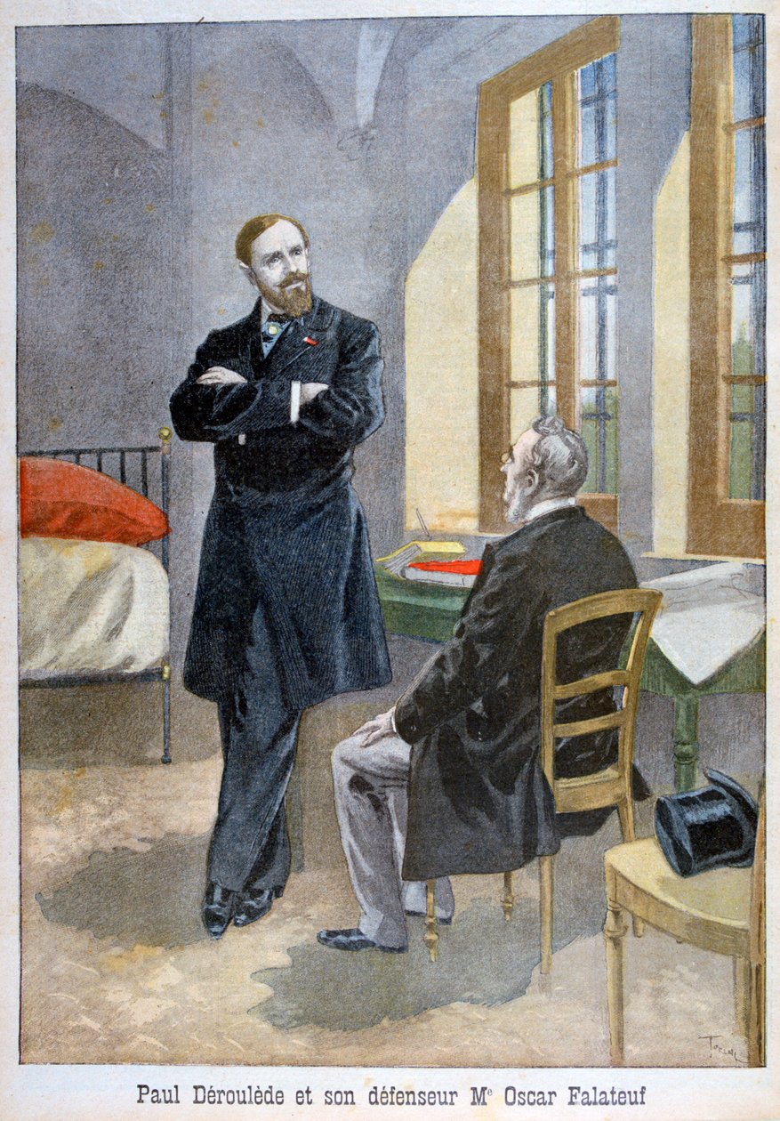 Paul Déroulède og hans forsvarer Oscar Falateuf, 1899. af Oswaldo Tofani
