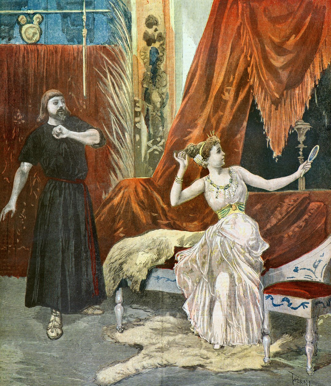 Sibyl Sanderson og Francisque Delmas af Oswaldo Tofani