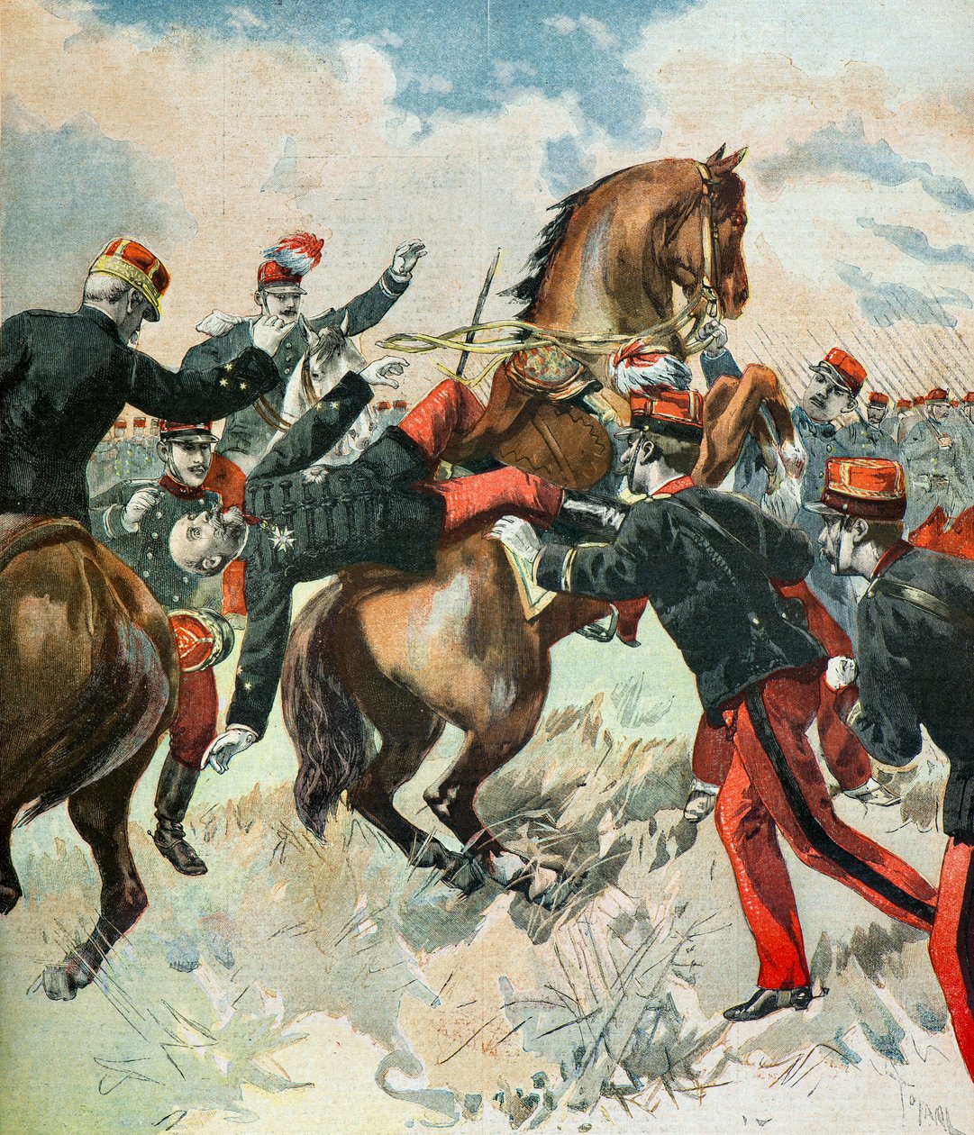 General Theophile Ferrons død af Oswaldo Tofani