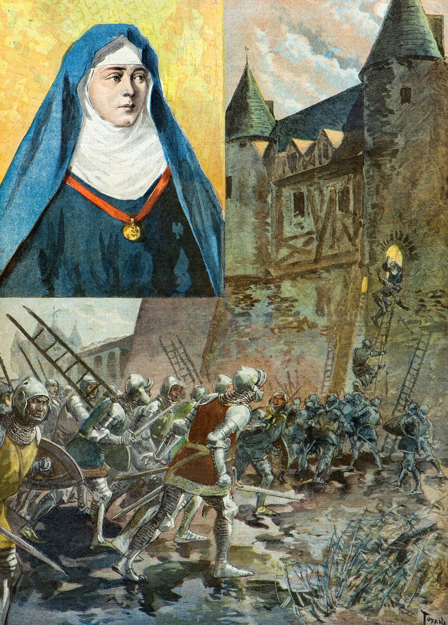 Den benediktinske nonne Julienne Duguesclin af Oswaldo Tofani