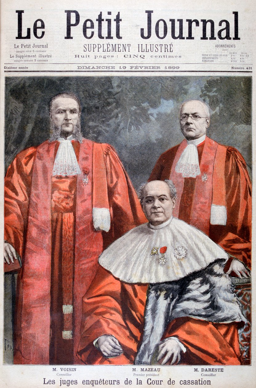 Dommerne ved den højeste appeldomstol, Frankrig, 1899. af Oswaldo Tofani