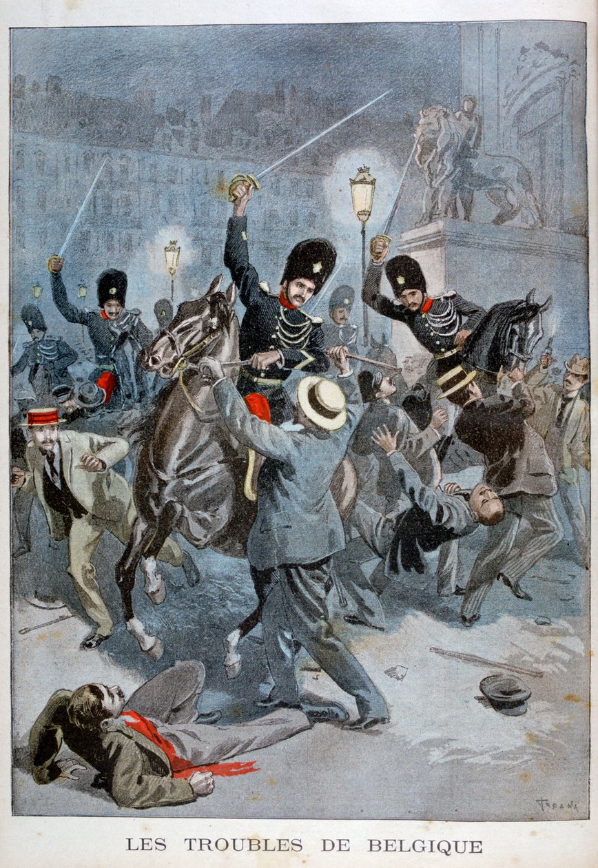 Problemer i Belgien, 1899 af Oswaldo Tofani