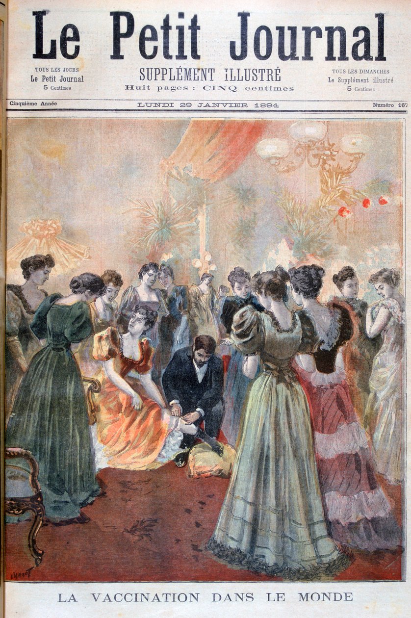 Vaccination mod kopper, Paris, 1894 af Oswaldo Tofani