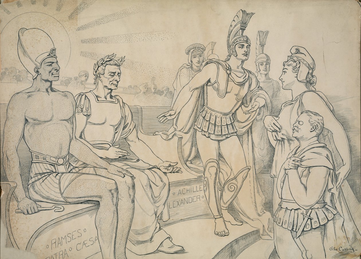 Pallas Columbia anmoder ham om en plads i historien, 1907 af Otho Cushing