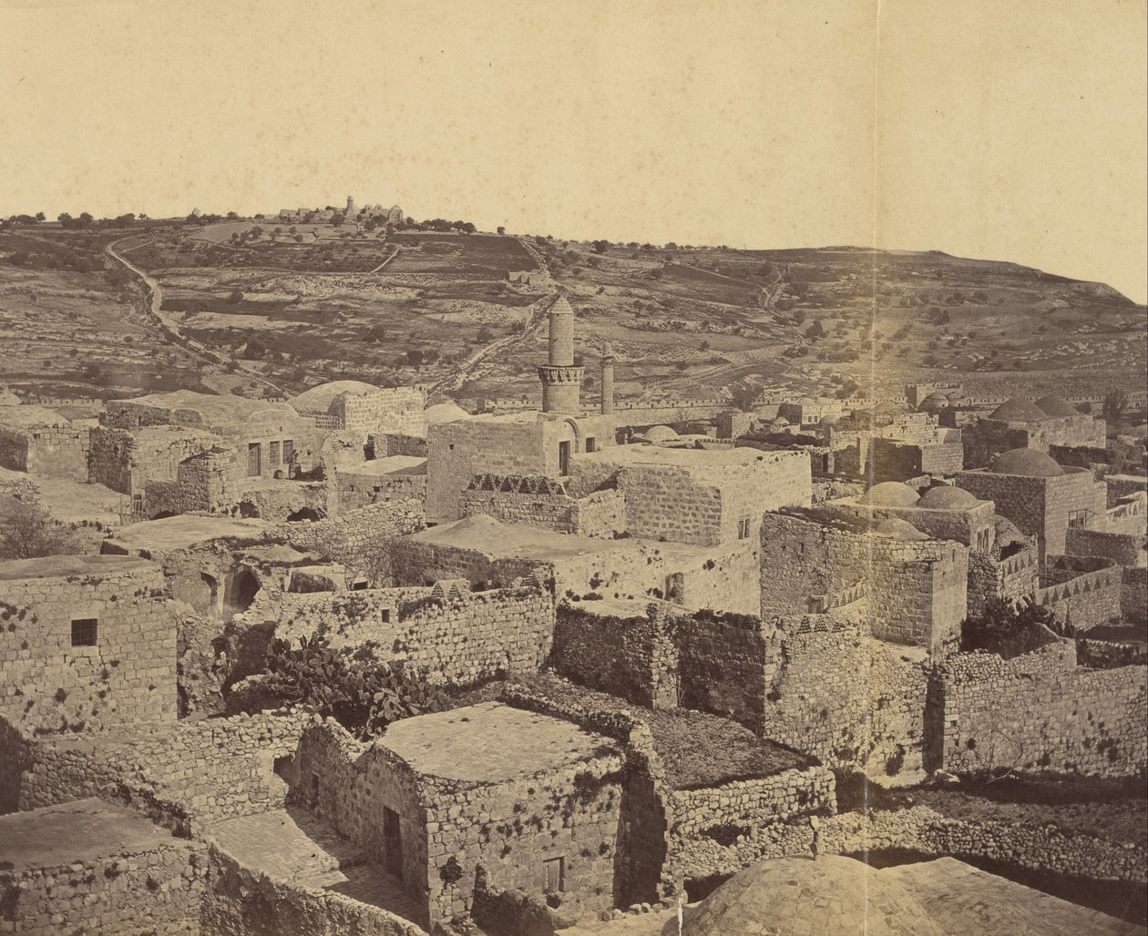 Panorama over Jerusalem af Othon Von Ostheim