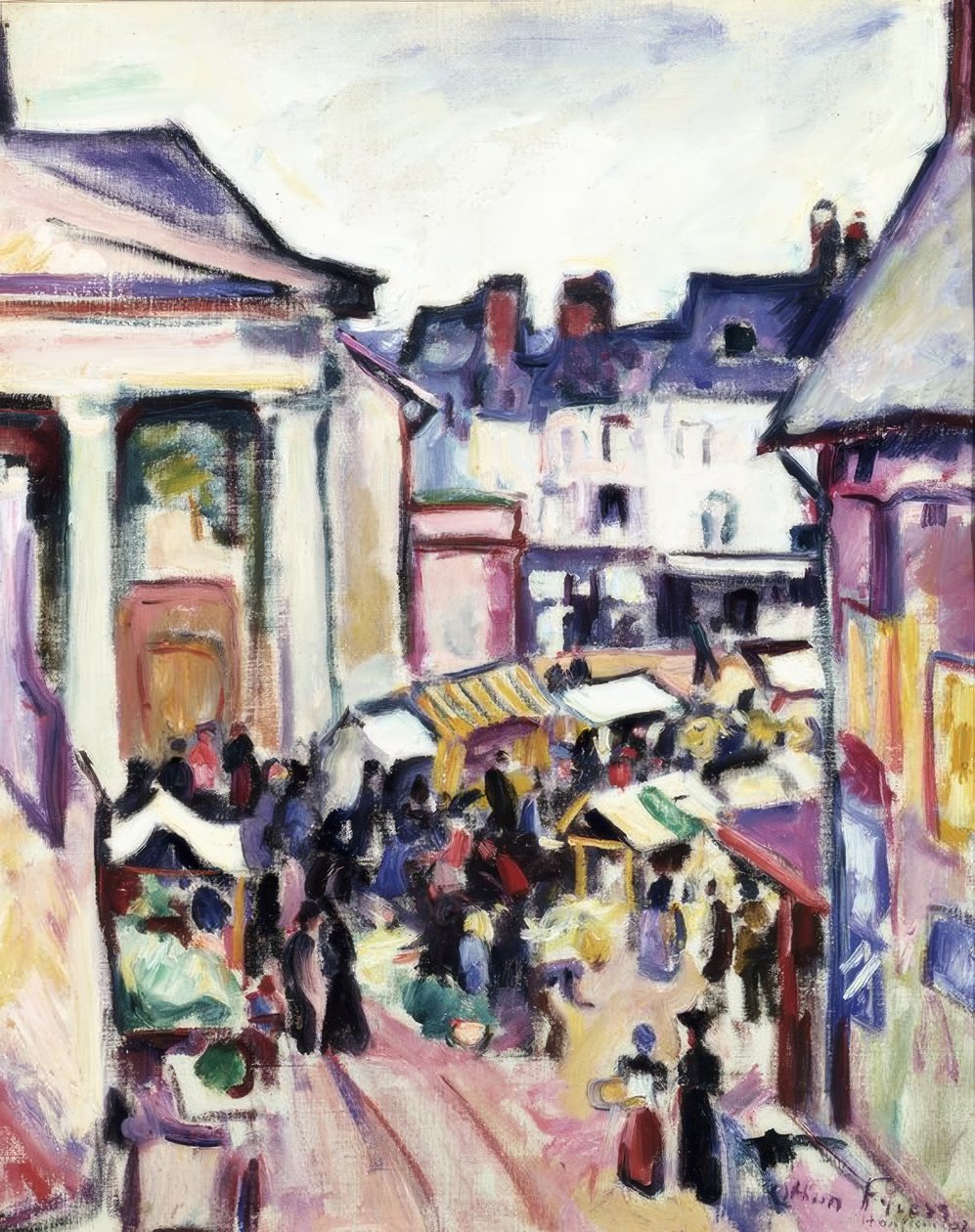 Søndag i Honfleur af Othon Friesz