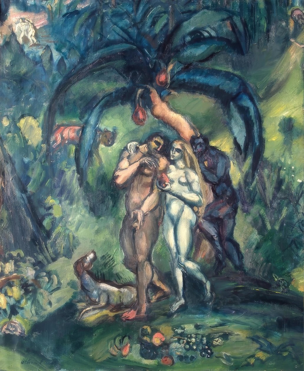 Fristelse (Adam og Eva) af Othon Friesz