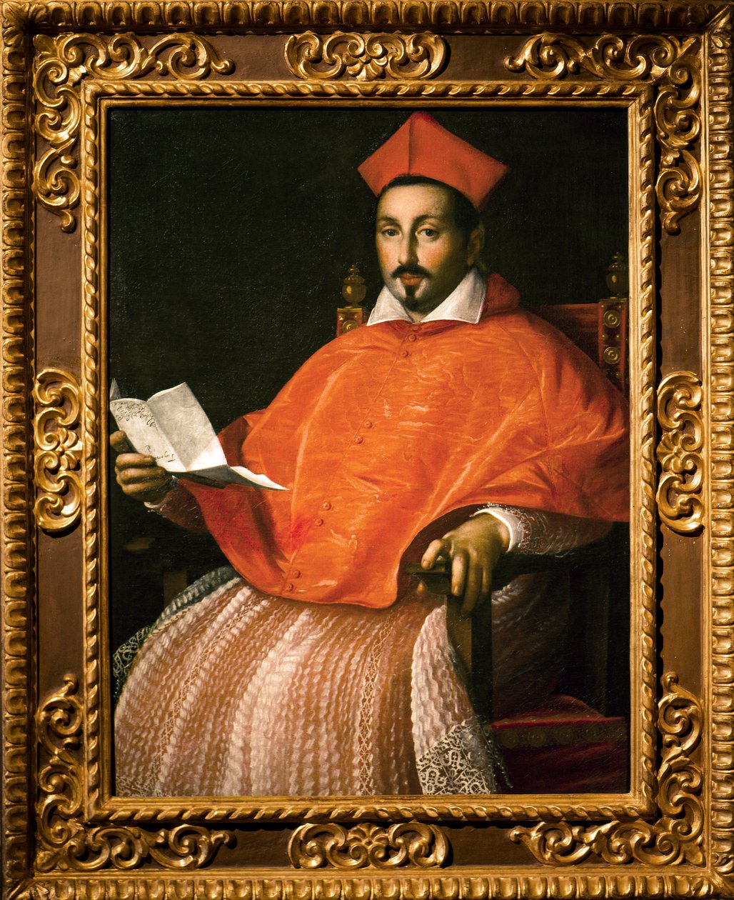 Portræt af kardinal Scipione Borghese af Ottavio Mario Leoni