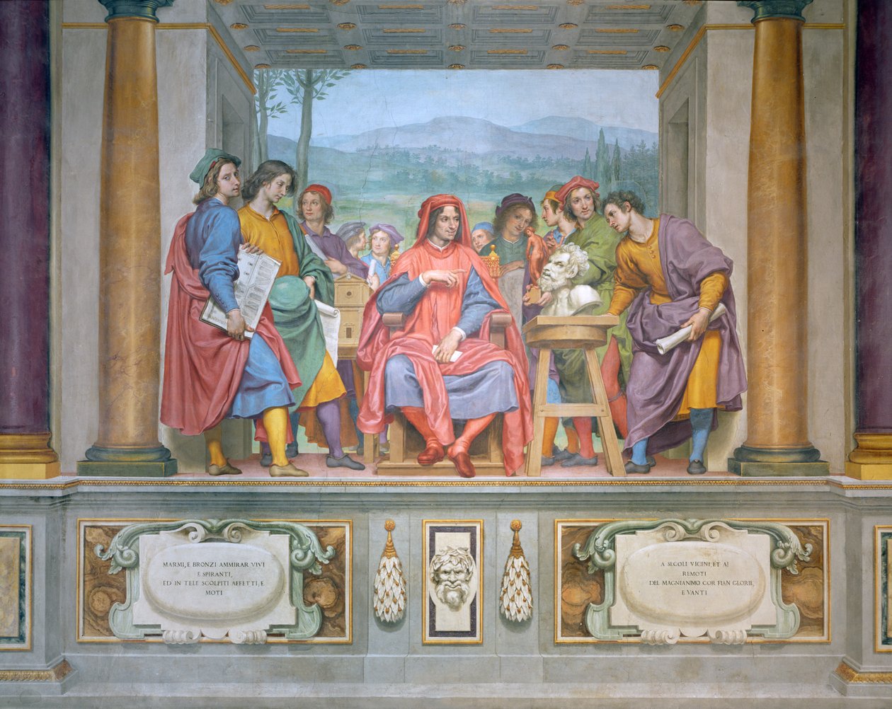 Lorenzo blandt kunstnerne af Ottavio Vannini
