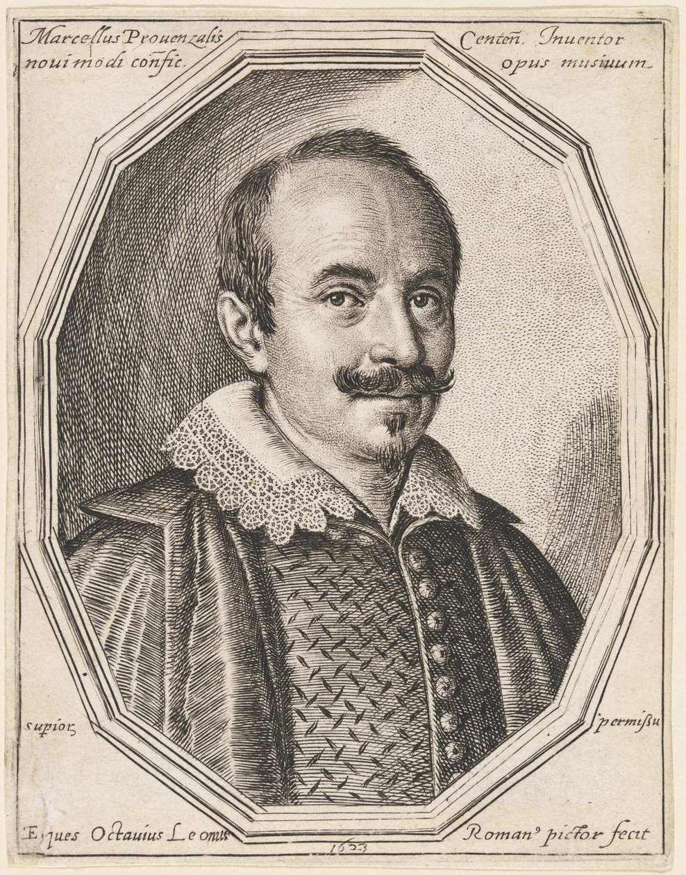 Marcello Provenzale af Ottavio Leoni