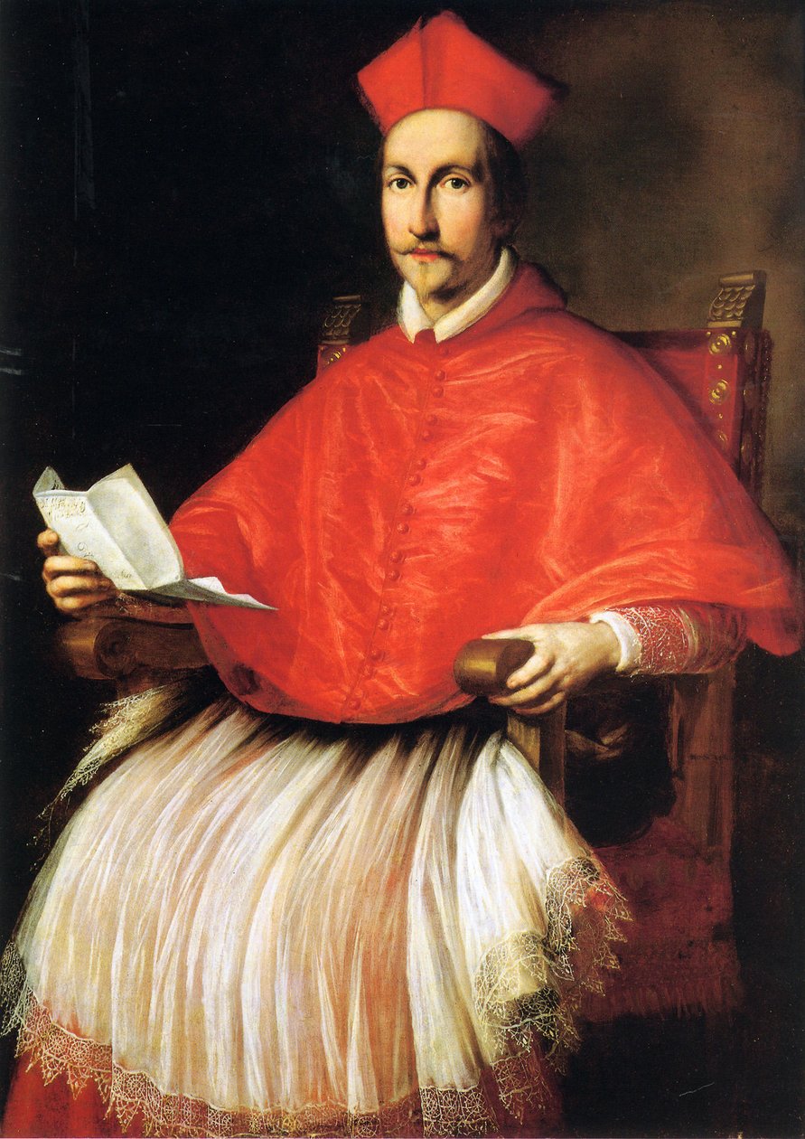 Portræt af kardinal Francesco Barberini af Ottavio Leoni