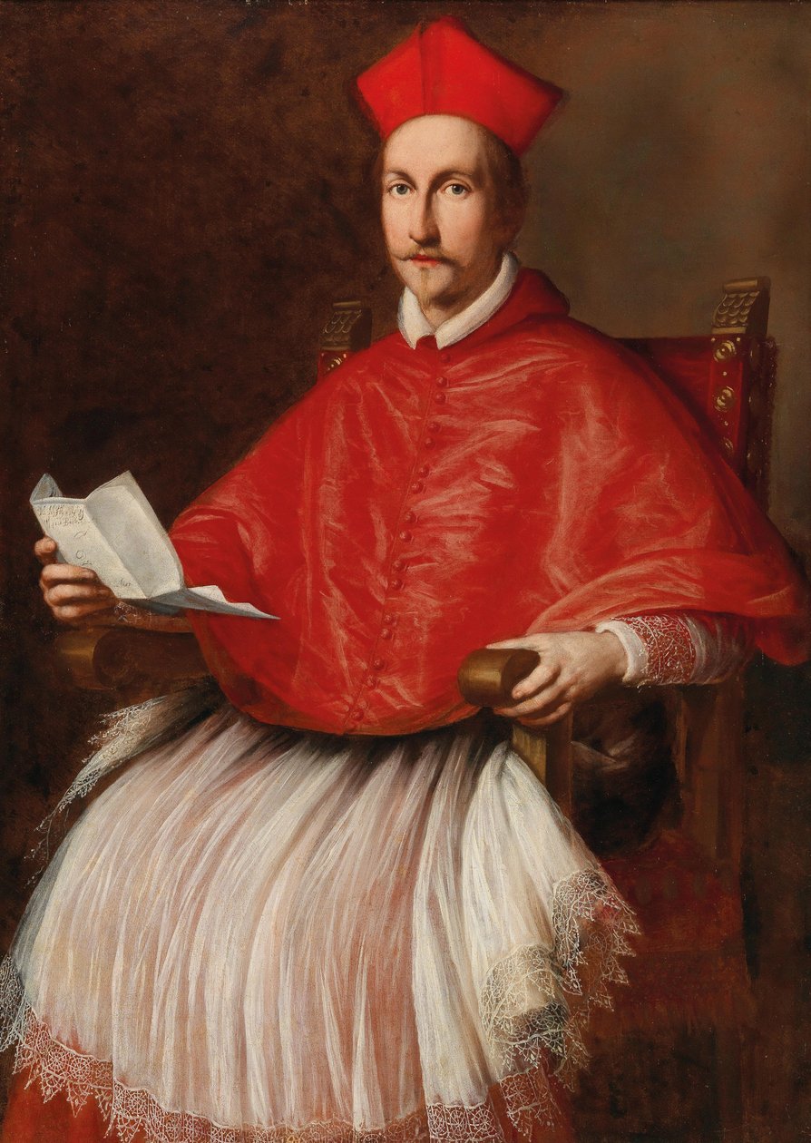 Portræt af kardinal Francesco Barberini 1597-1679, ca 1624. af Ottavio Maria Leoni
