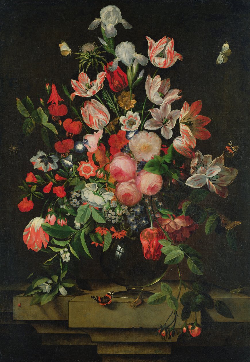 Blomstermaleri, 1678 af Ottmar the Elder Elliger