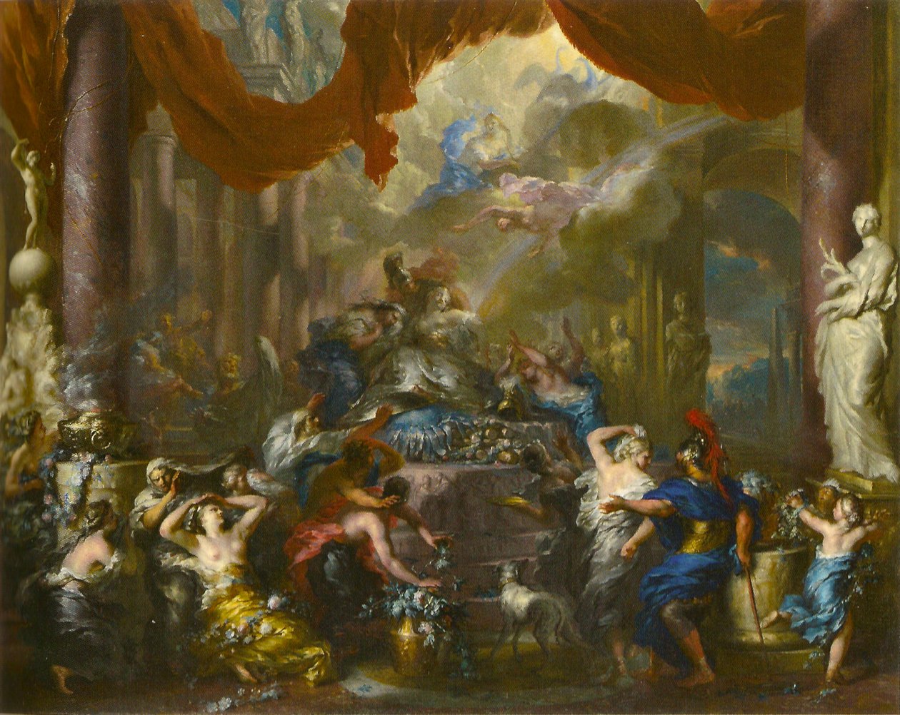 Tysk: Der Tod der Dido Didos død af Ottmar Elliger the Younger