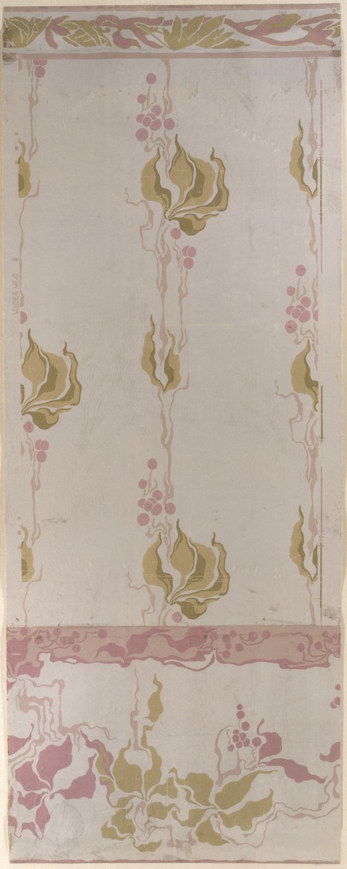 Virginia Creeper tapetdesign, 1902, fremstillet hos Tapetenfabrik Engelhard, Mannheim, af Otto Eckmann