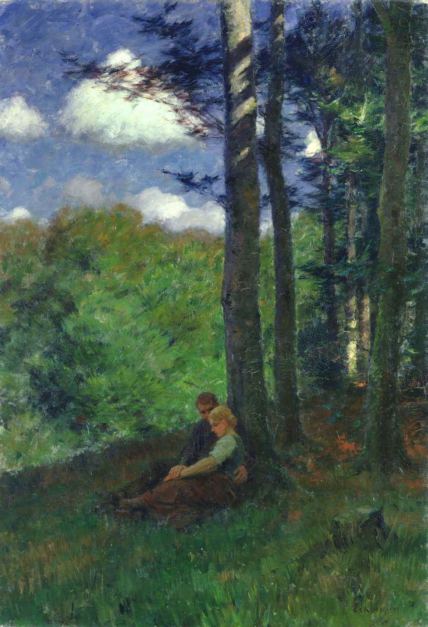 Ung kærlighed, 1898 af Otto Eckmann