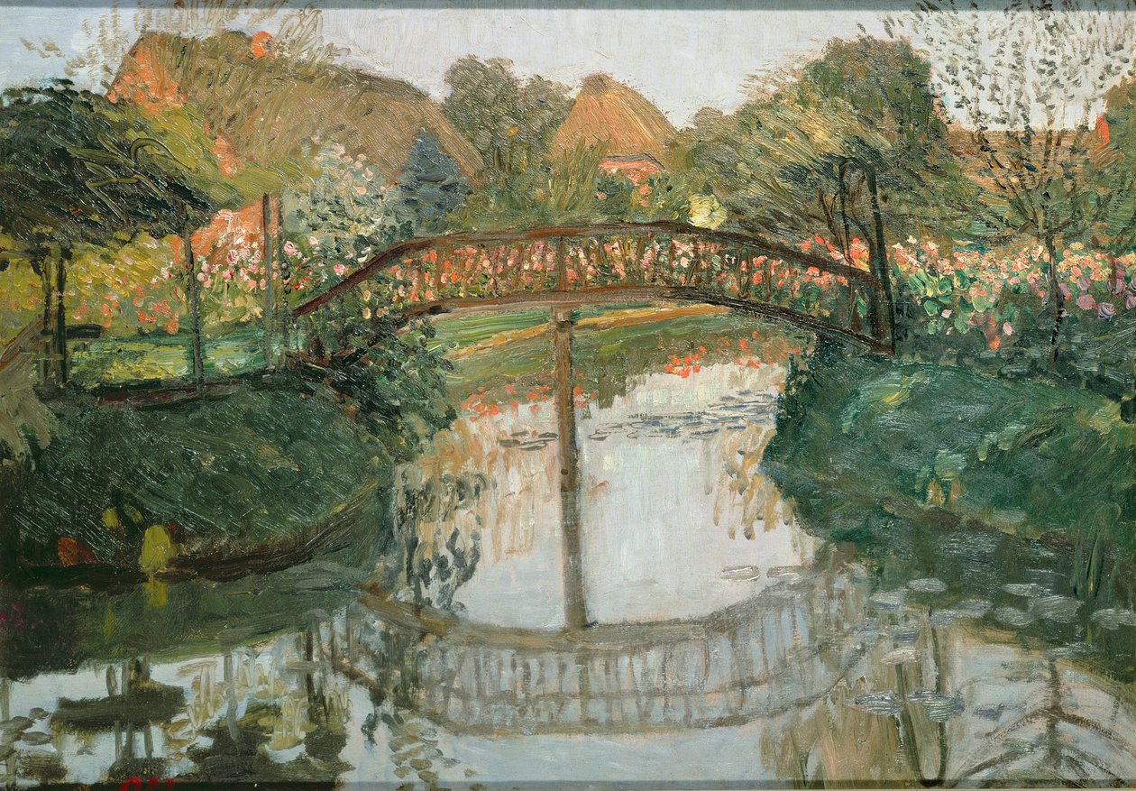 Gårdhave, 1908 af Otto Modersohn