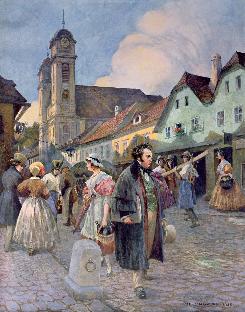Franz Peter Schubert (1797-1828) i Liechtenthal, 1928 af Otto Robert Nowak