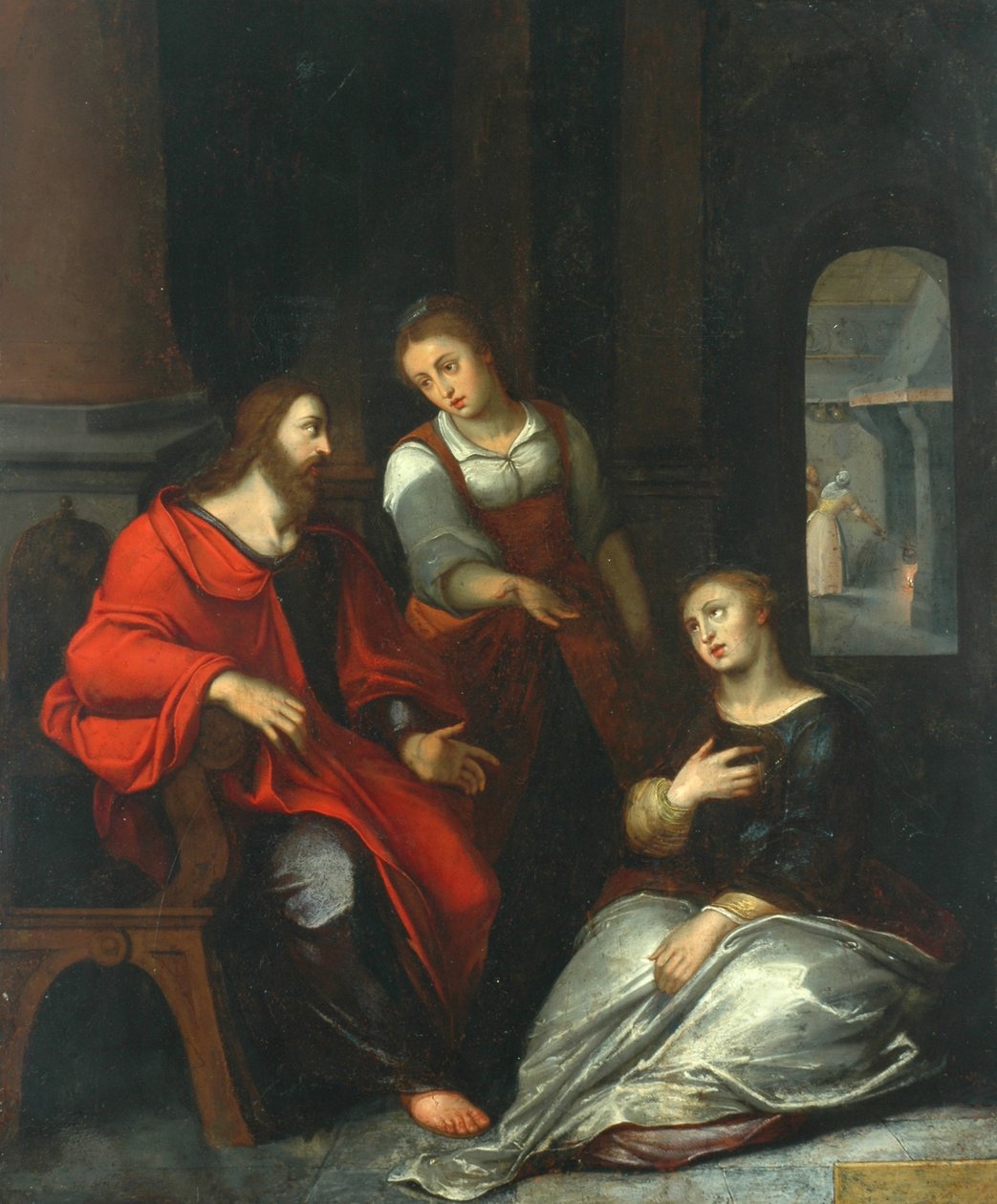 Kristus i Marias og Marthas hus, 1556 af Otto van Veen
