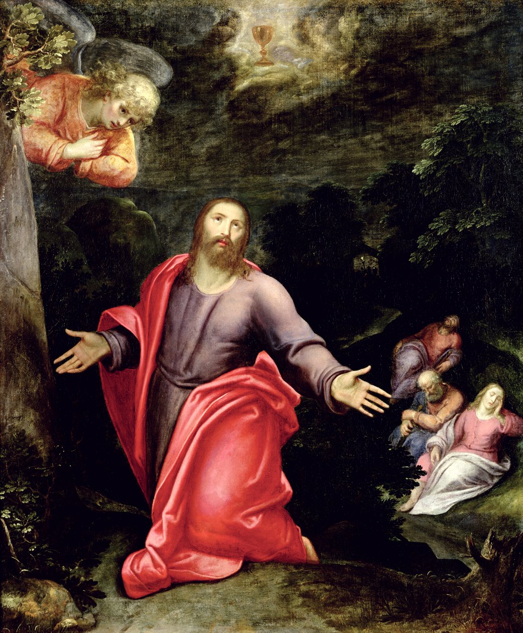 Jesus i Oliehaven, ca. 1590-95 af Otto van Veen