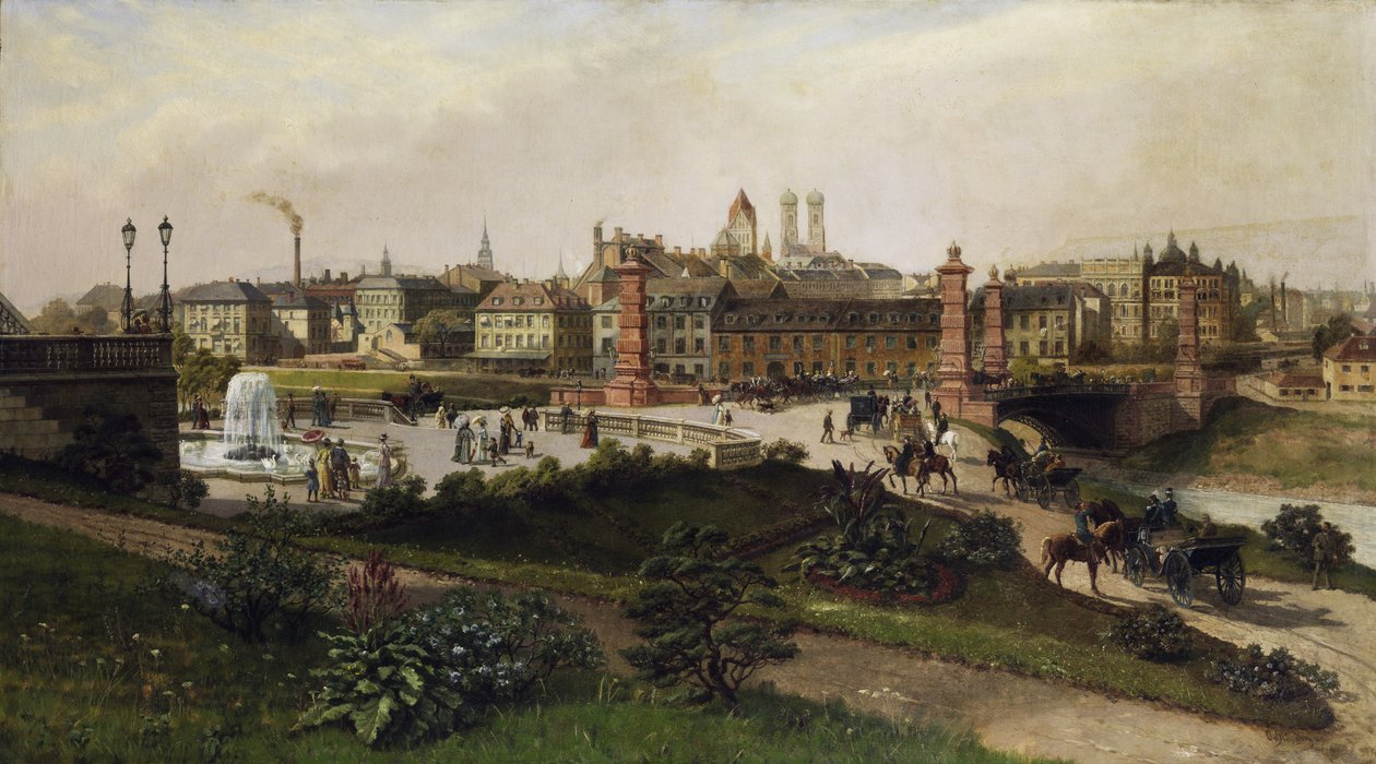 Udsigt over München af Otto von Ruppert